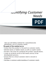 Identifying Customer Needs Methodology