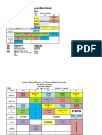 Sharda University BSc Time Tables Term V 2022