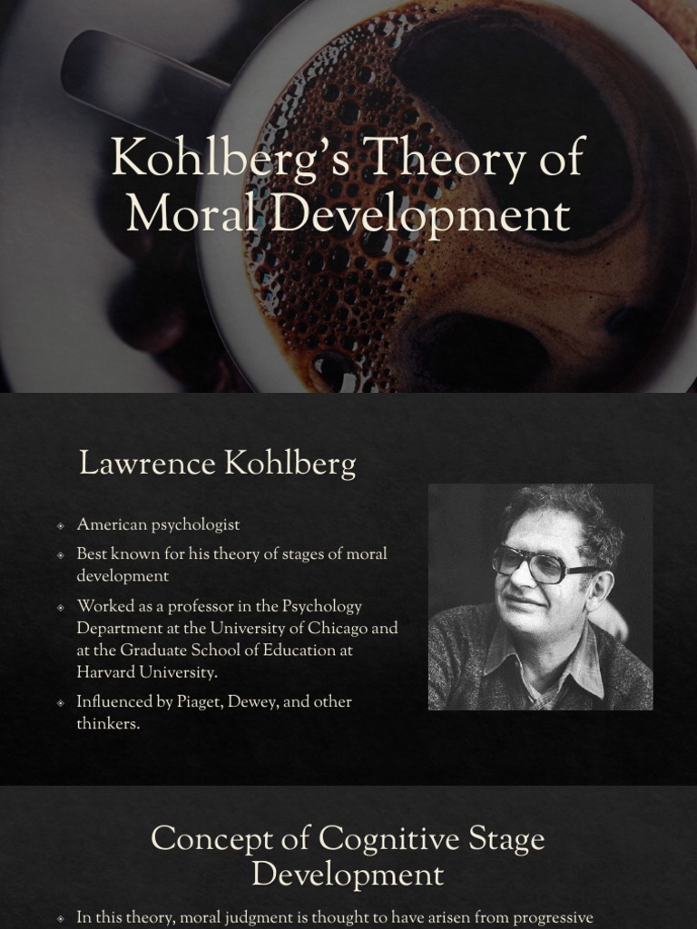 Kohlberg's Theory of Moral Development PDF Cognitive Development Social Institutions