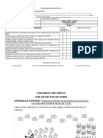 Prueba Pensamiento Matemático Tercer Grado