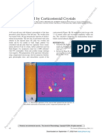 Arthritis due to cortisone crystals