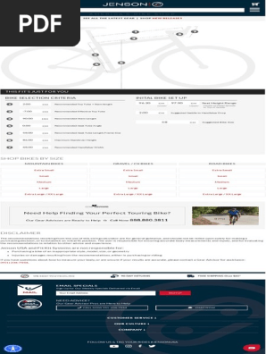 Bike Fit Calculator Jenson USA 2 PDF Wheeled Vehicles Vehicles