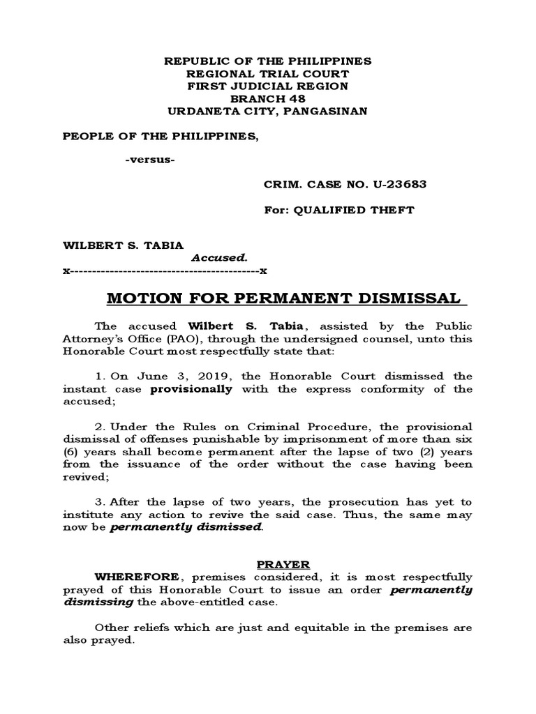 motion-for-permanent-dismissal-with-prayer-for-release-of-cashbond-pdf