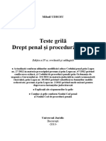 Teste Grila. Drept Penal Si Procedura Penala. Editia a IV-A, Revazuta Si Adaugita