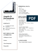 Black & White Minimalistic Professional Resume