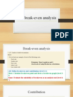 3.3 Break-Even Analysis Student