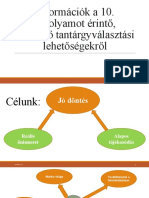 Tantargy Valasztas 10evf 2022