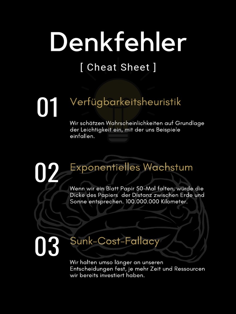 Denkfehler Cheat Sheet Pdf