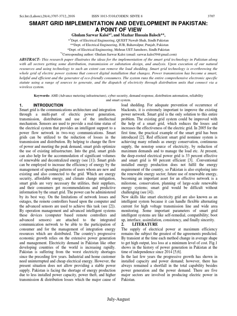 Smart Grid Implementation and Developmen | PDF | Smart Grid ...