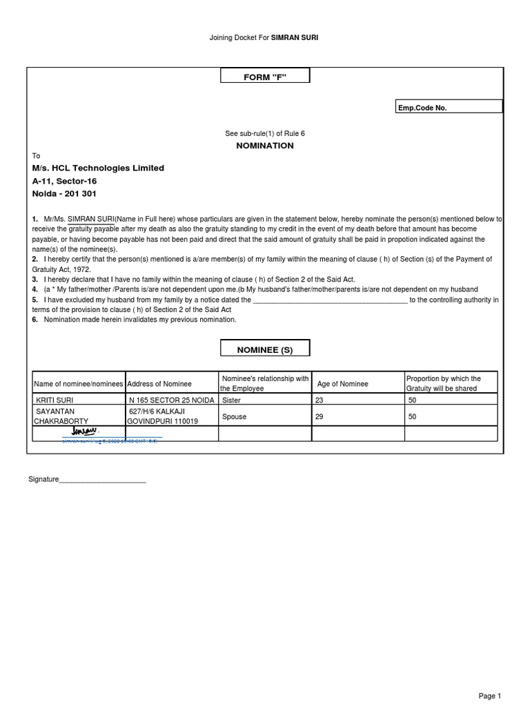 HCL Joining Documents Encrypted PDF Social Institutions Justice
