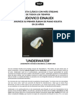 Ludovico Einaudi - Underwater - PRESS RELEASE-Spanish