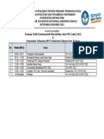 Jadwal Kegiatan Tanggal 17