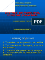 Lecture 1-Enzymes- Introduction, Coenzyme, Cofactors