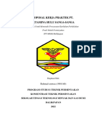 Proposal Kerja Praktek - Rahmad Sentosa 1901140