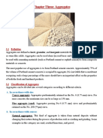 Aggregates: Properties and Classification
