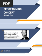Mod - 1 Programming Concepts