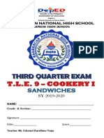 Wadz Tle Grade 9 Third Grading Cookery Sy 2019-2020 (Boooklet) Finale
