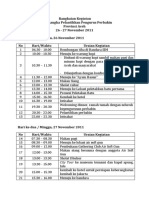 Rundown Pelantikan Perbakin