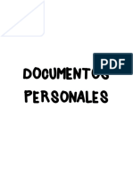 DOCUMENTOS PERSONALES