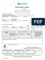 Resolucion Licencia Medica