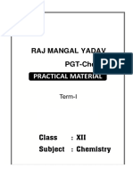 Chemistry 12 Term 1 Practical