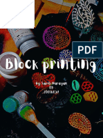Block Printing: By: Smriti Narayan FD 20016057