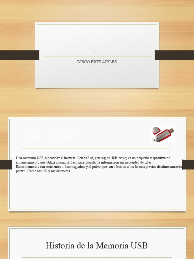 Historia y usos de las memorias USB | PDF | Juegos y actividades ...
