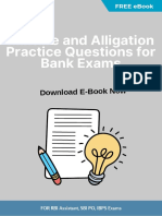 FREE eBook - 50 Mixture & Alligation Practice Questions