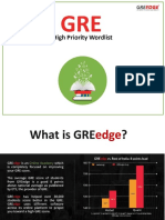 GRE Edge High Priority Words