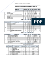 Plan de Estudios Derecho 2016