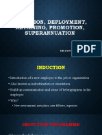 Induction, Deployment, Retaining, Promotion