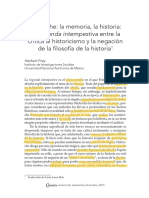 Nietzsche y la memoria histórica