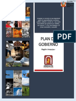 Plan de Gobierno de Arequipa, Tradición y Futuro