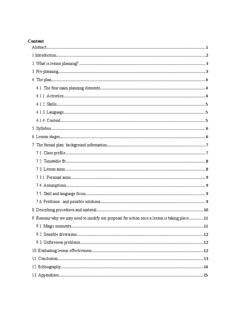 Lesson Planning | PDF | Teaching Method | Lesson Plan