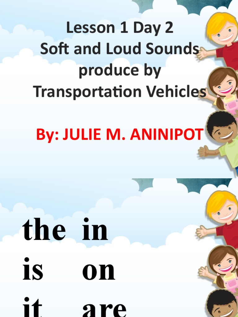 Lesson 2 English Unit i Transportation Sound PDF