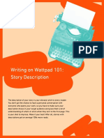 Writing on Wattpad 101 Story Description