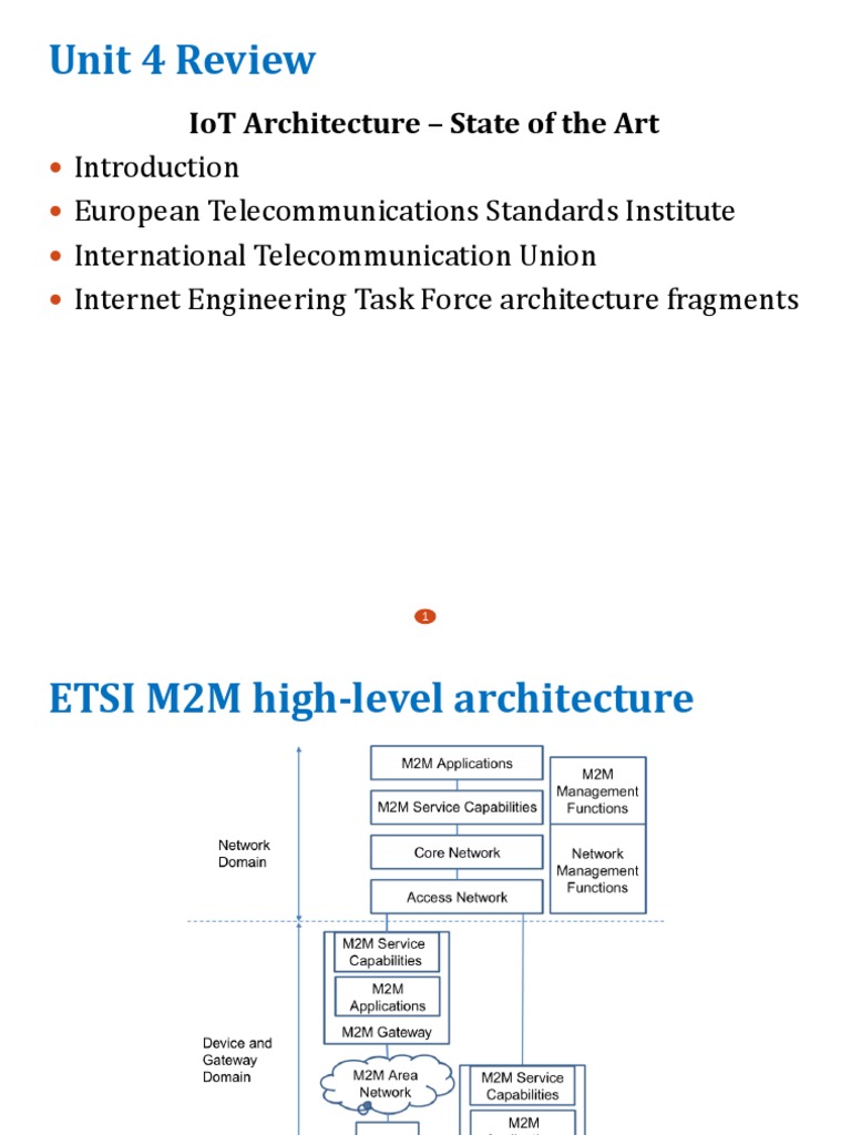 ETSI M2M Architecture Overview | PDF | Computer Network | Internet Of ...