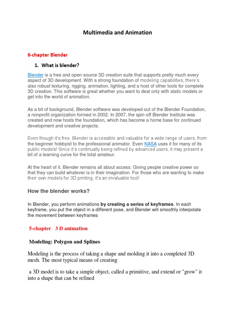 Blender 3D Animation Techniques | PDF | Data Compression | Code