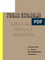 Tugas Pengantar Ekonomi - Kebijakan Fiskal & Moneter