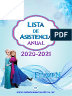 Control de Asistencia Anual Ciclo Escolar 2020 2021