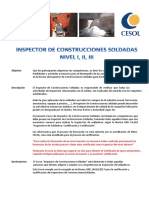 Inscripcion Inspector de Construcciones Soldadas Septiembre 2022