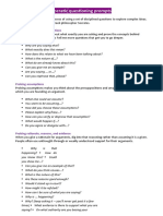 Socratic Questioning Worksheet