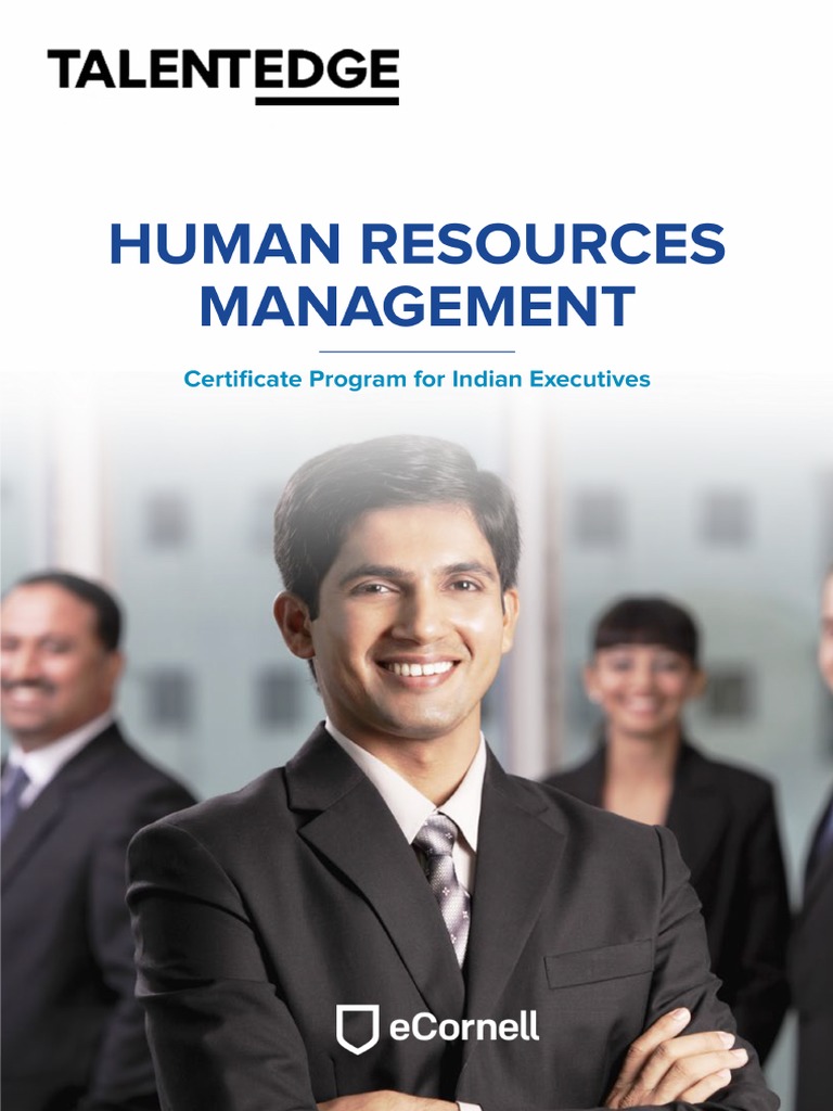 Human Resources Management Certificate | PDF | Human Resources | Human ...