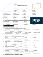 Grade 6 Progress Test 2A