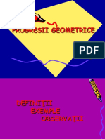 Progresii Geometrice