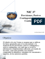 NIC 37 - Provisiones