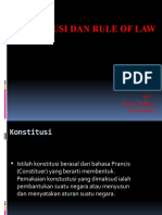 Konstitusi Dan Rule of Law