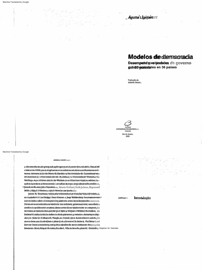 Arend Lijphart Modelos de Democracia PDF Partido Laborista (Reino