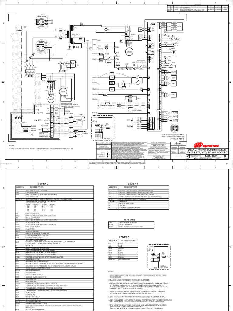 Decal wiring schematic xe wfan str vfd sd air cooled pdf