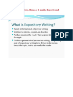 Expository Writing